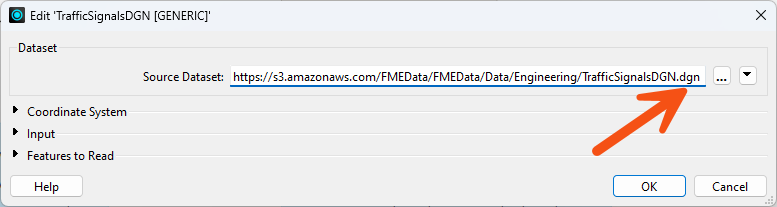 Changing the Source Dataset